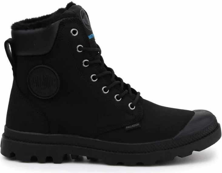 Këpucë Palladium Pampa Sport Cuff Waterproof për meshkuj dhe femra, të zeza [Madhësia: 47]
