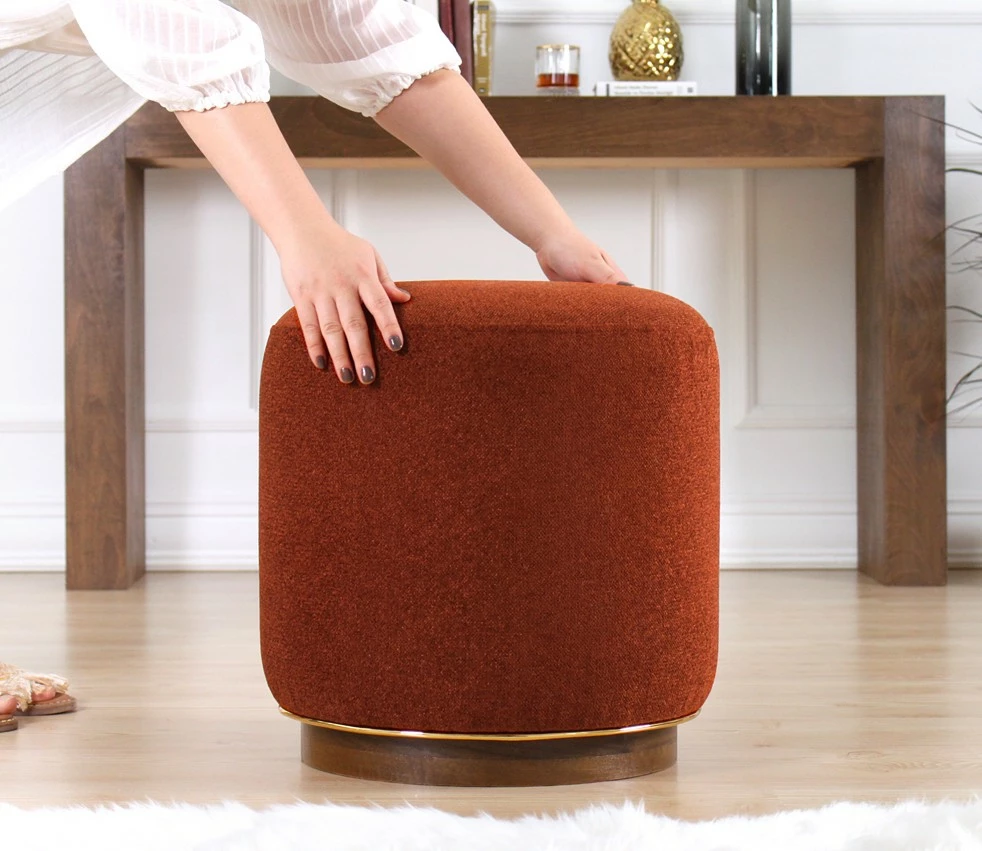 Puf Atelier del Sofa, ngjyrë e kuqe qeramike, Zeone