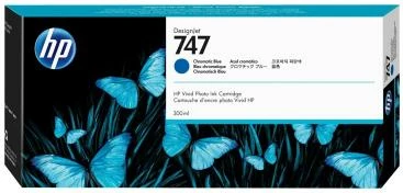 Kartushë bojë, HP, 747 P2V85A, 300 ml, blu kromatik (cyan)