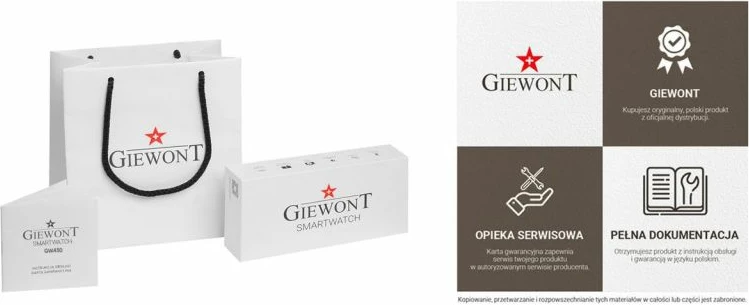Smartwatch Giewont për meshkuj, argjendi