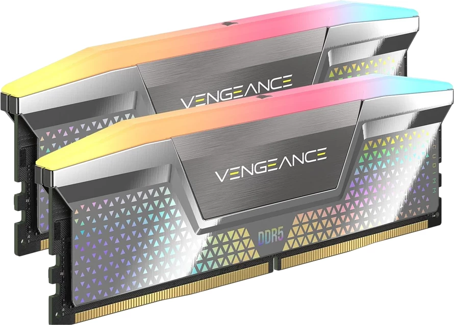RAM Memorje CORSAIR Vengeance RGB DDR5 CUDIMM 48GB (2x24GB) 8000MHz CL38 Intel XMP, argjendtë