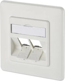 Prizë muri Keystone METZ CONNECT 130B20D21002KE, flush-mount, e bardhë RAL 9010