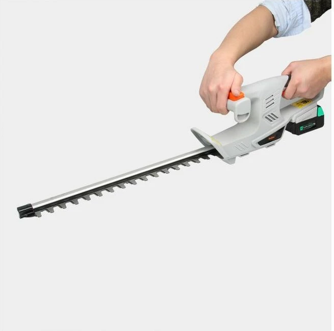 Prerëse shkurresh pa kabllo VonHaus F-Series 12V MAX 2.0Ah, teh 45 cm, prerje 14 mm, me bateri dhe karikues, gri/portokalli