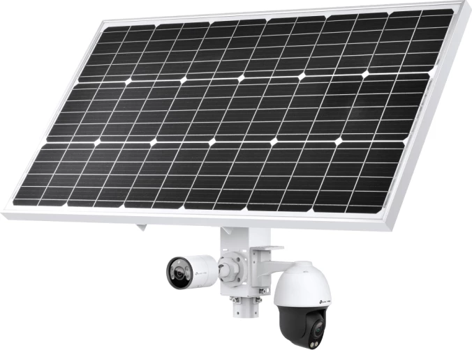 Sistem furnizimi solar inteligjent TP-LINK VIGI SP9030, panel 90W, bateri litiumi 31.2Ah/10.8V, IP66