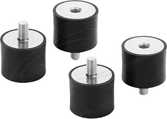 Amortizues vibrimesh DeLOCK M6x1, Ø25x20 mm, 4 copë, i zi