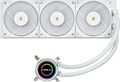 Ftohës uji AiO për CPU Lian Li Galahad II 360 Trinity Performance, 360mm, RGB, i bardhë