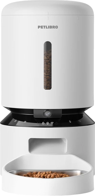Shpërndarës ushqimi për kafshë Petlibro Granary PL-AF203-34W, 5L, me kamerë, i bardhë