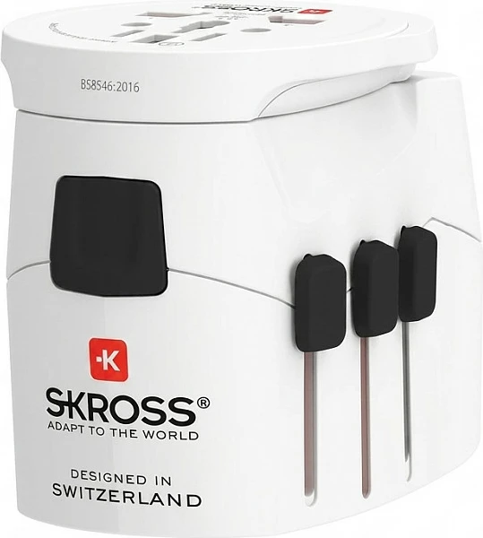 Adapter udhëtimi SKROSS PRO Light, universal, i bardhë