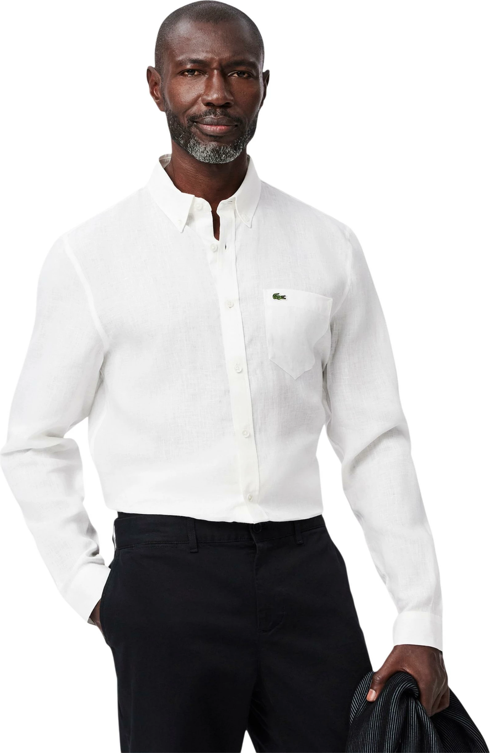 Këmishë për meshkuj Lacoste CH5692-00, e bardhë