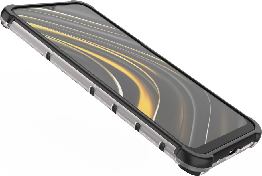 Mbështjellës Hurtel Honeycomb për Xiaomi Poco M3, Transparent