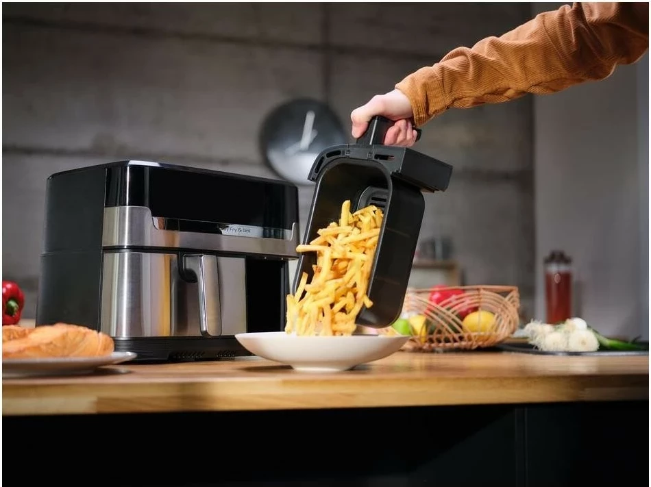 Fryer pa yndyrë Tefal EY905D10, 8L, 2 shporta, inox, argjendtë