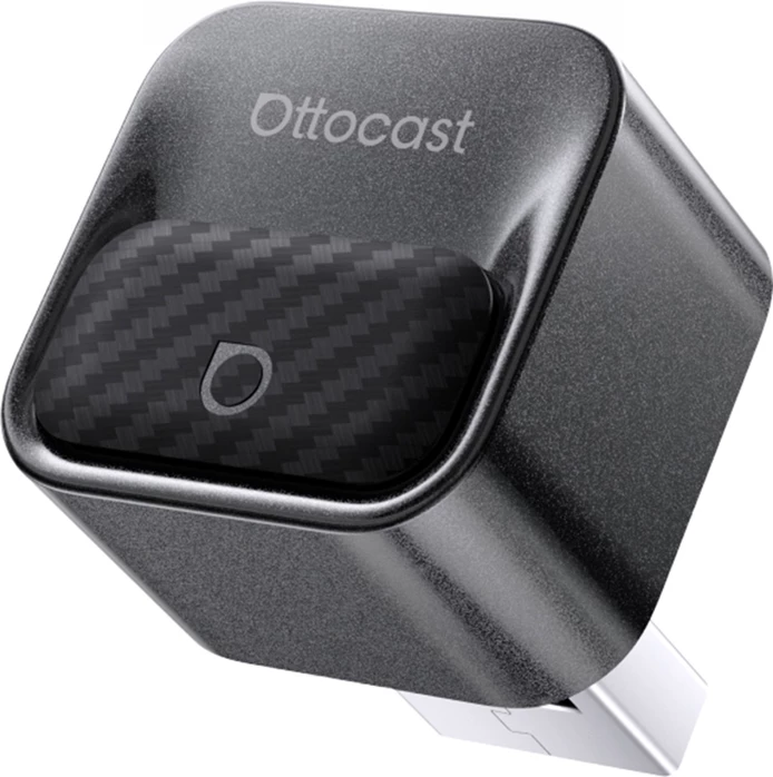 Adapter wireless CarPlay/Android Auto Ottocast Mini Core CA525-T3, i zi, me adapter USB-A në USB-C