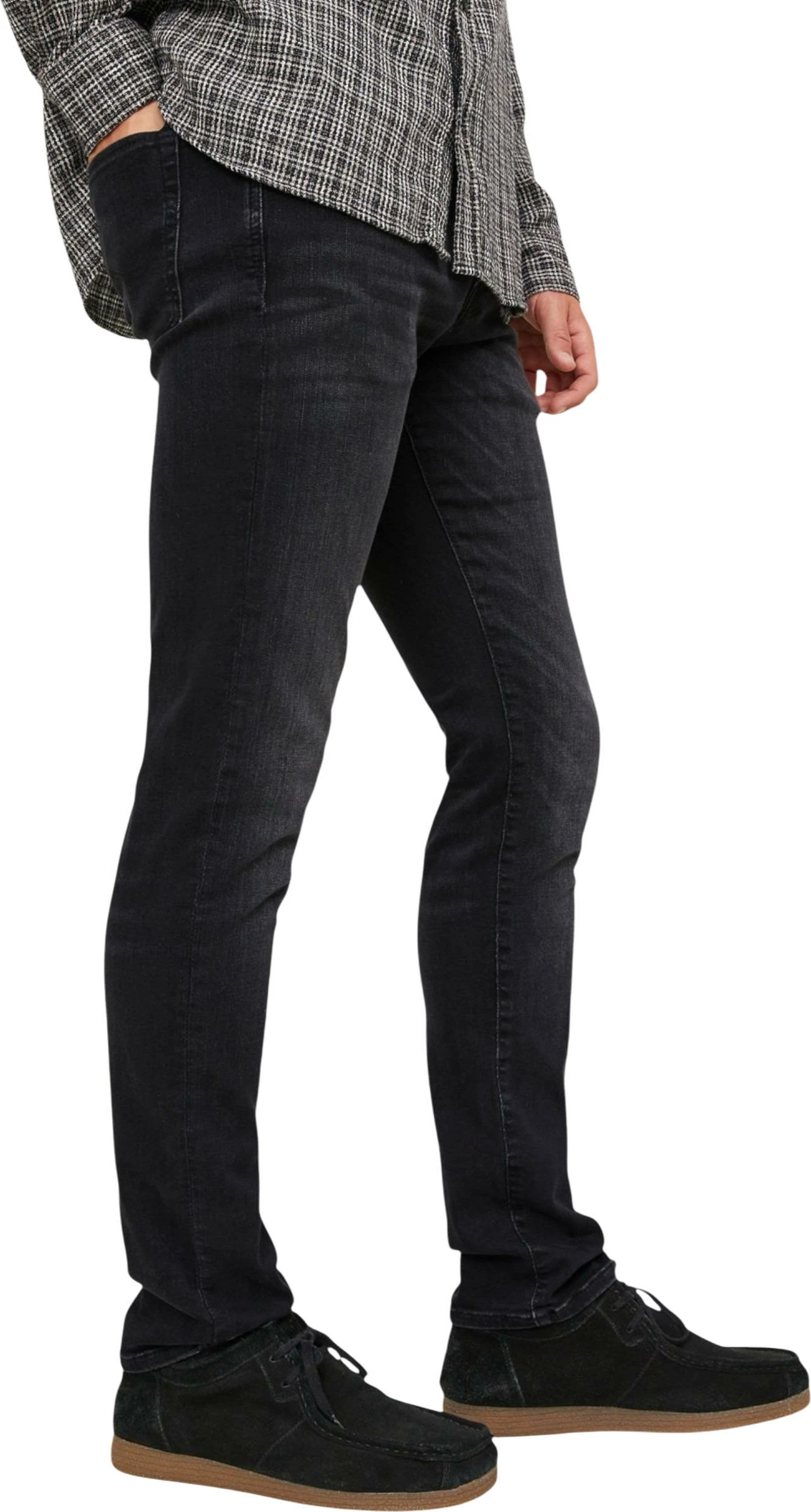 Xhinse për meshkuj Jack & Jones JJIGLENN JJICON JJ 557, të zeza [Madhësia: W36 L32]