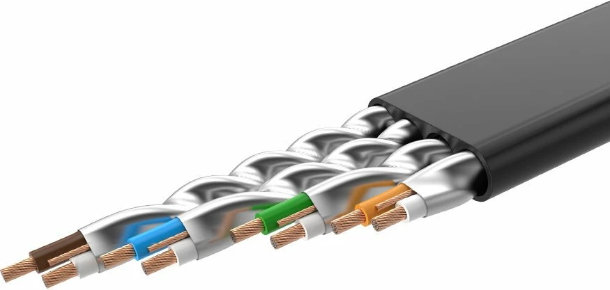 Kabllo rrjeti Ugreen NW106 11265, Cat 7 STP, RJ45, 10m, e zezë