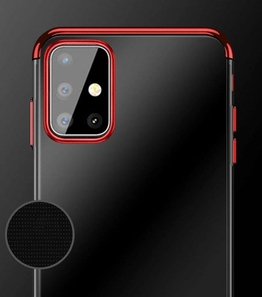 Mbështjellës Hurtel Clear Color 0.3mm për Samsung Galaxy A72, TPU, i tejdukshëm/zi