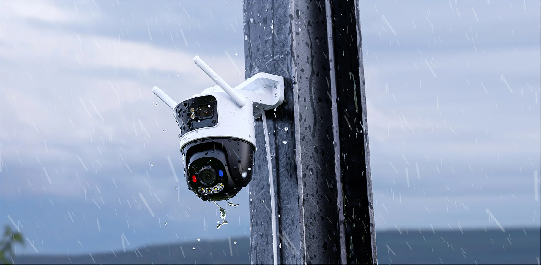 Kamerë sigurie IP Imou Cruiser Triple, Outdoor, Wi‑Fi & LAN, Pan/Tilt, MicroSD, Bardhë/Zi