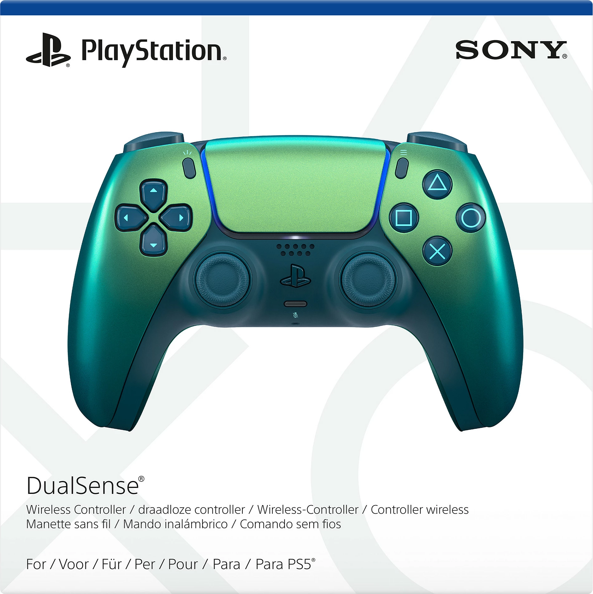 Kontroller Sony DualSense V3 për PS5, Bluetooth/USB, 1560mAh, Chrome Teal