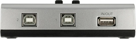 Switch USB DeLOCK 2x Type-B në 1x Type-A, manual bidireksional, 0.48 Gbit/s, i zi/argjendtë