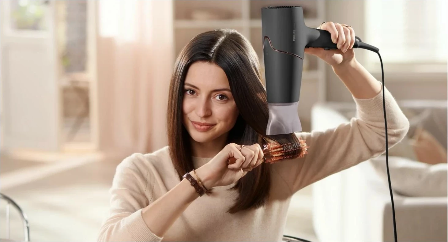 Tharëse flokësh Philips 5000 BHD538/30, e zezë
