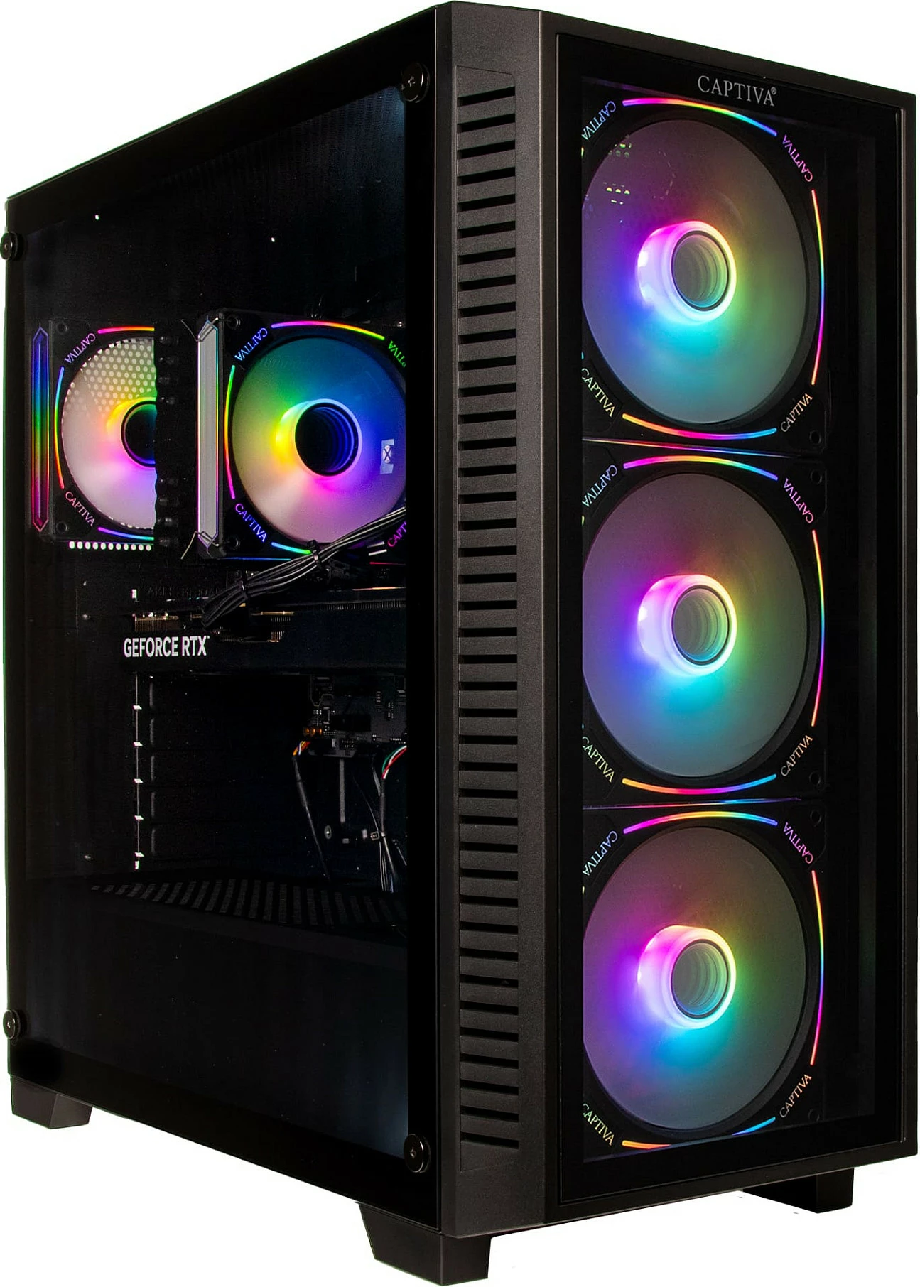 Kompjuter Captiva R98-664 Gaming, Ryzen 7 7800X3D, 32GB DDR5, 1TB SSD, GeForce RTX 5070 Ti 16GB, Windows 11 Home, i zi