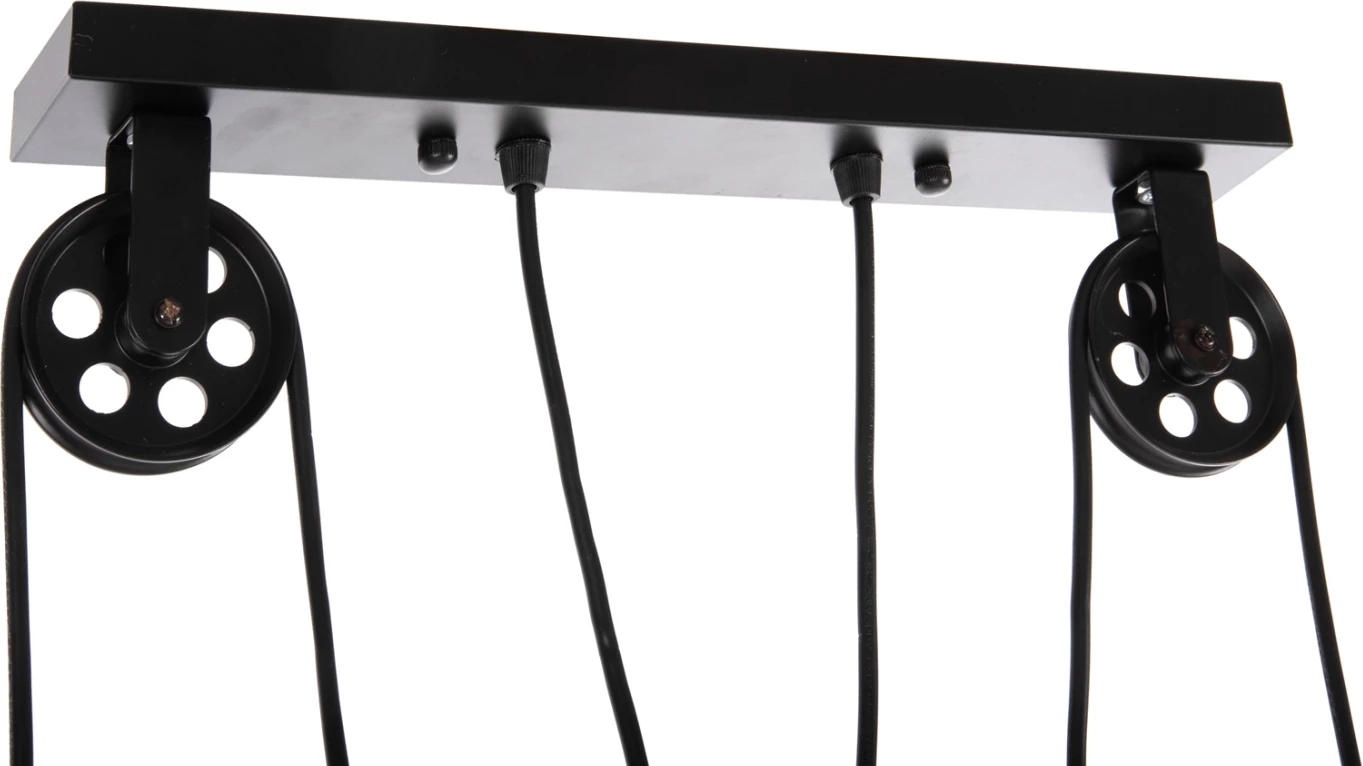 Llambë varëse për tavan, 3 drita, FH4120, metal, ngjyrë e zezë, 91x91x95.5 cm
