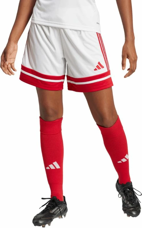 Shorce për femra adidas Squadra 25 JJ0020, të bardha e të kuqe