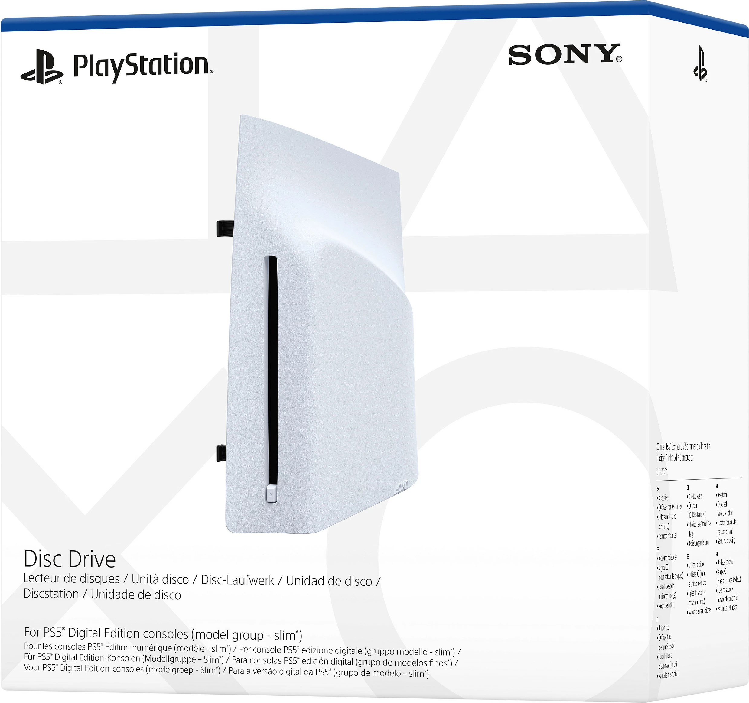 Disk Drive Sony për PlayStation 5 Slim Digital Edition, Ultra HD Blu-ray, i bardhë mat