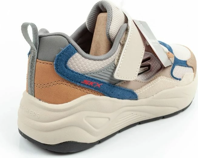 Atlete për djem Skechers Nova Jogger Velcro 419001L/NTBL, bezhë/blu [Madhësia: 30]