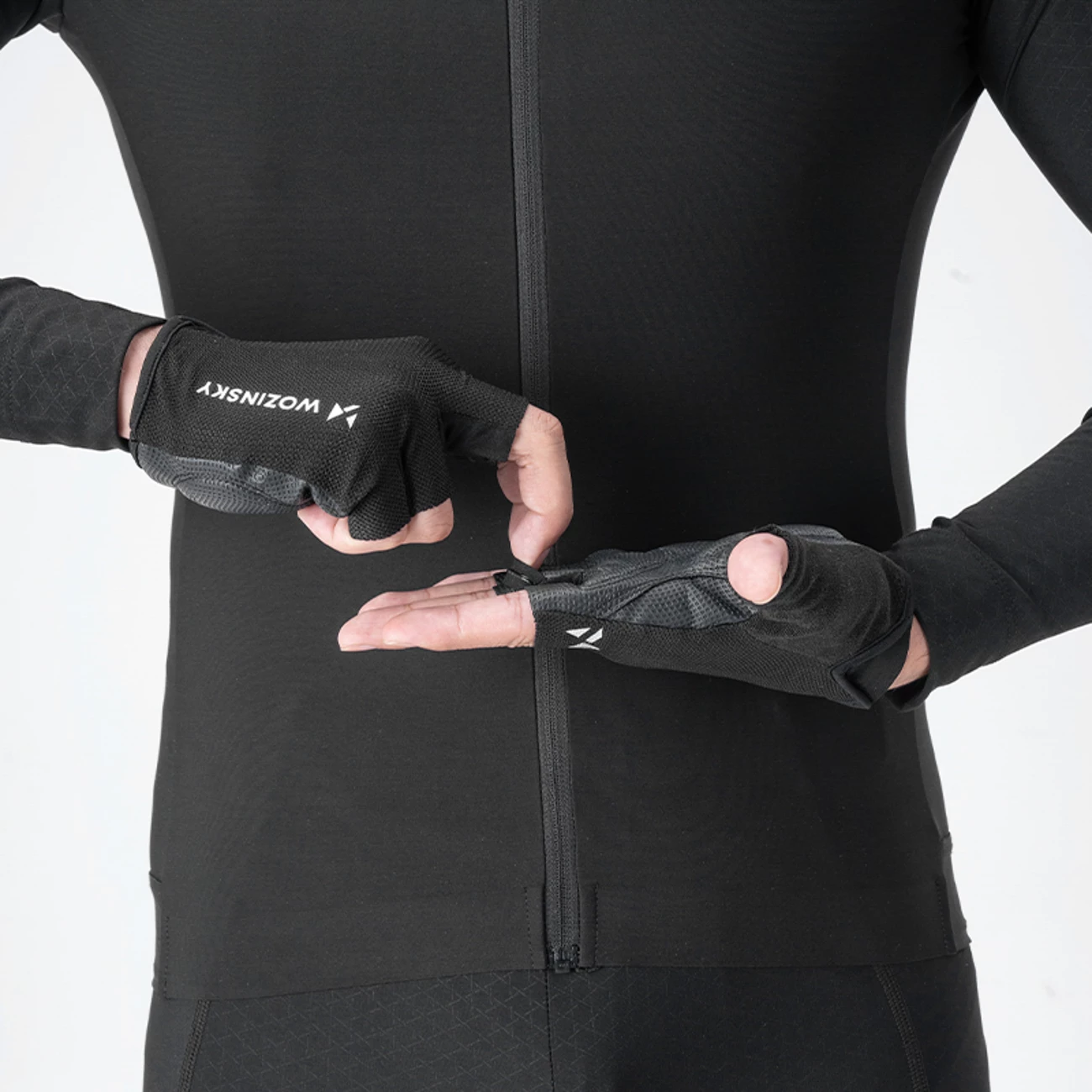 doreza biçiklete Wozinsky WRR-01L, madhësia L, anti-slip, të ajrosshme, ngjyrë e zezë