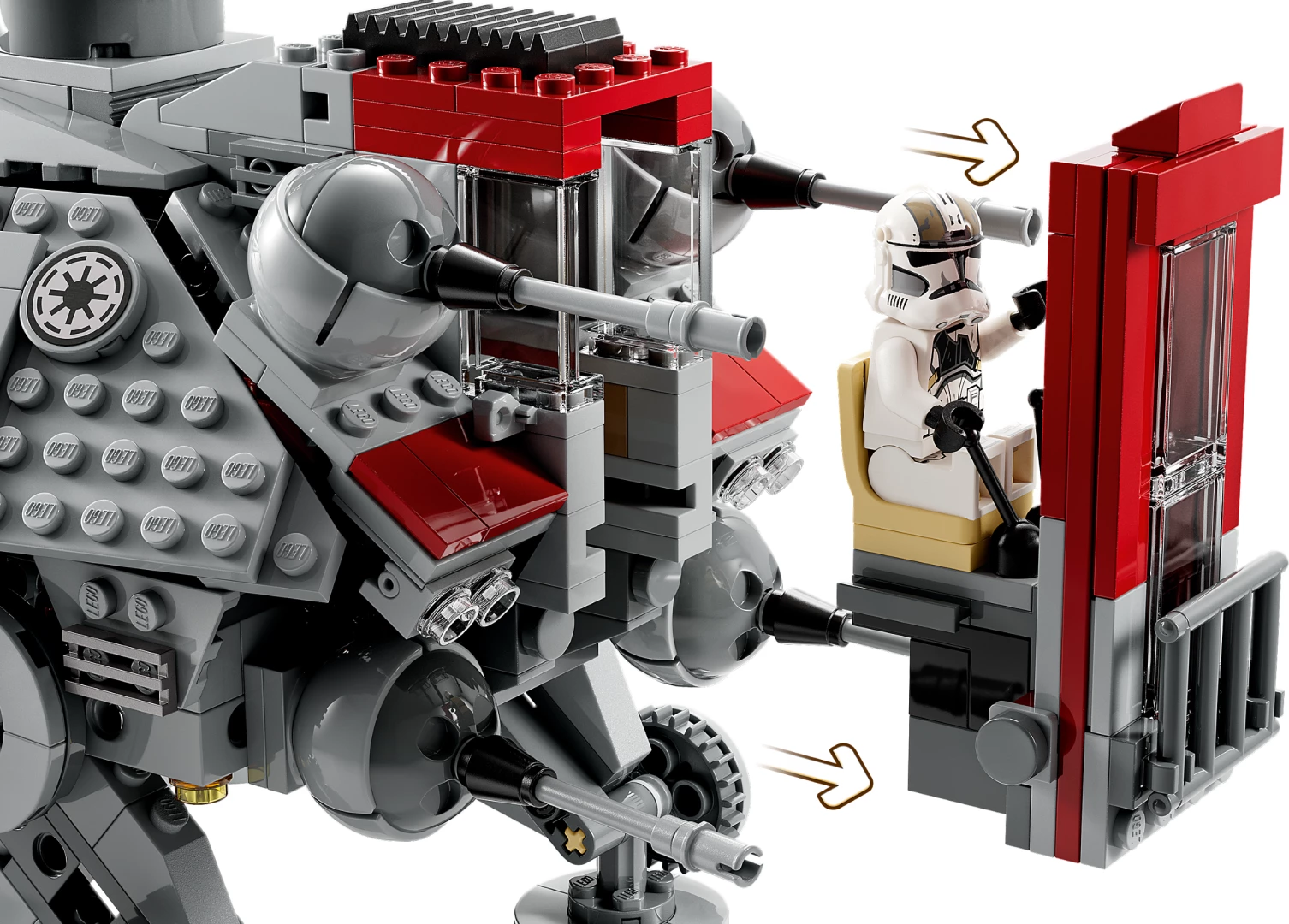 Set LEGO Star Wars AT-TE Walker 75337, 1082 copa, 9+