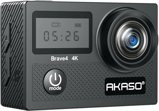 Kamerë sportive Akaso Brave 4, 4K, kënd 170°, 20MP, e zezë, set me aksesorë