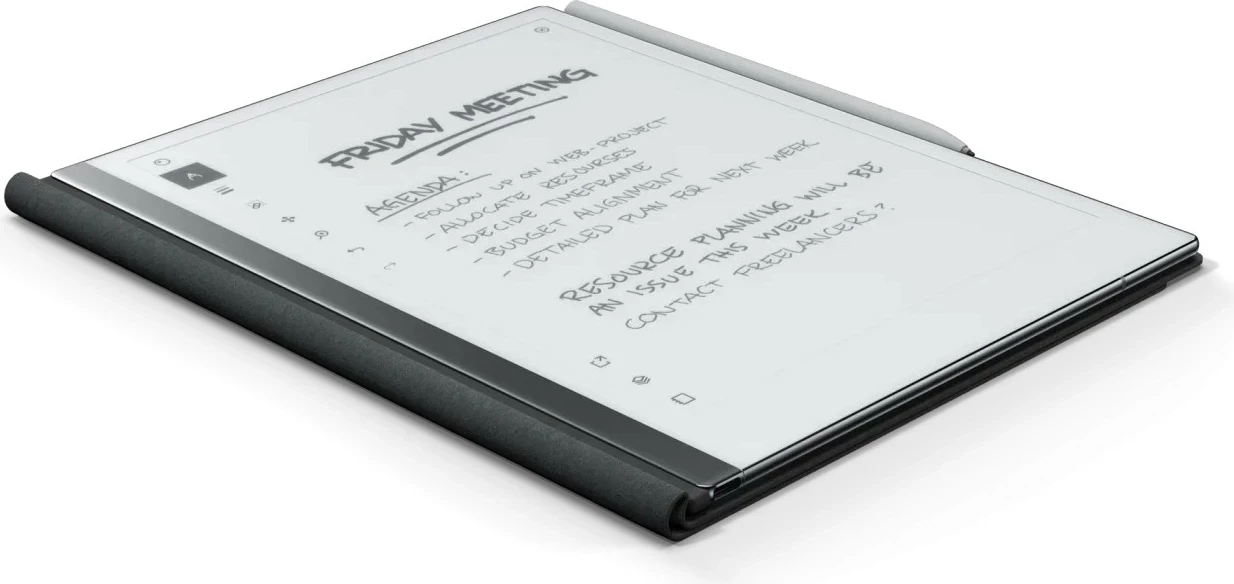 Tablet e-ink reMarkable reMarkable 2 10.3\" 8GB me Marker Plus + Book Folio Polymer Weave, gri, komplet