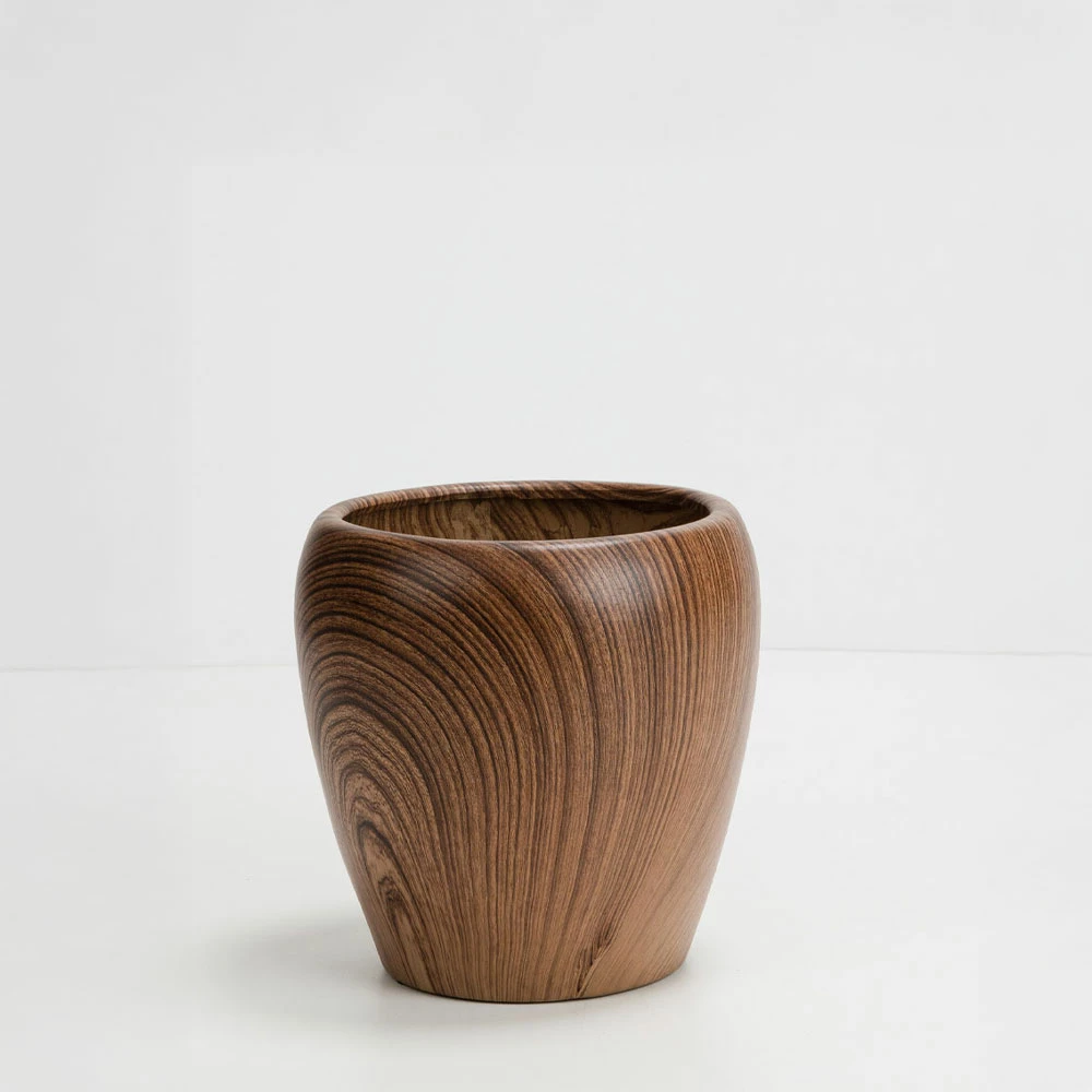 Set vazo BOIS, 3 copë, qeramike, ngjyrë kafe, 42x42x35cm