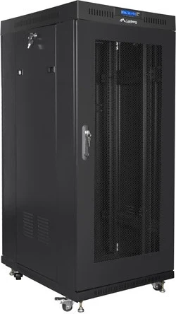 Kasë LANBERG FF01-6827-23BL, 19" 27U, me dyer të perforuara