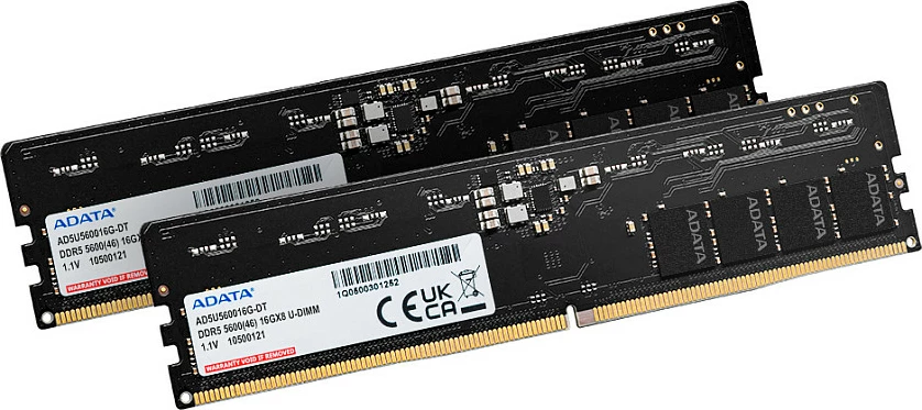 RAM Memorje ADATA DDR5 5600, 8GB (1x8GB), UDIMM 288-pin, e zezë