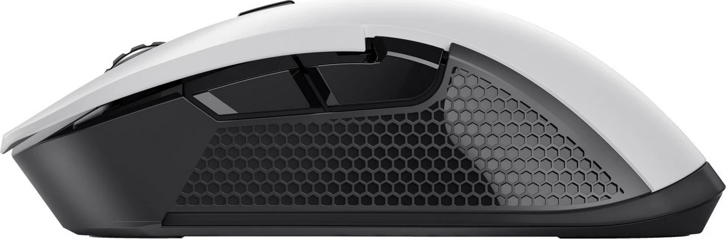 Maus wireless Trust GXT 923 Ybar, 7200 DPI, 6 taste, e bardhë