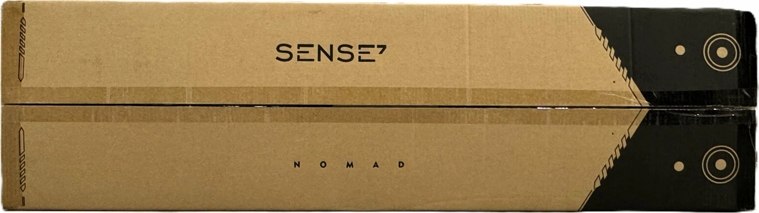 Tavolinë gaming SENSE7 Nomad Classic 120x60 cm, e zezë