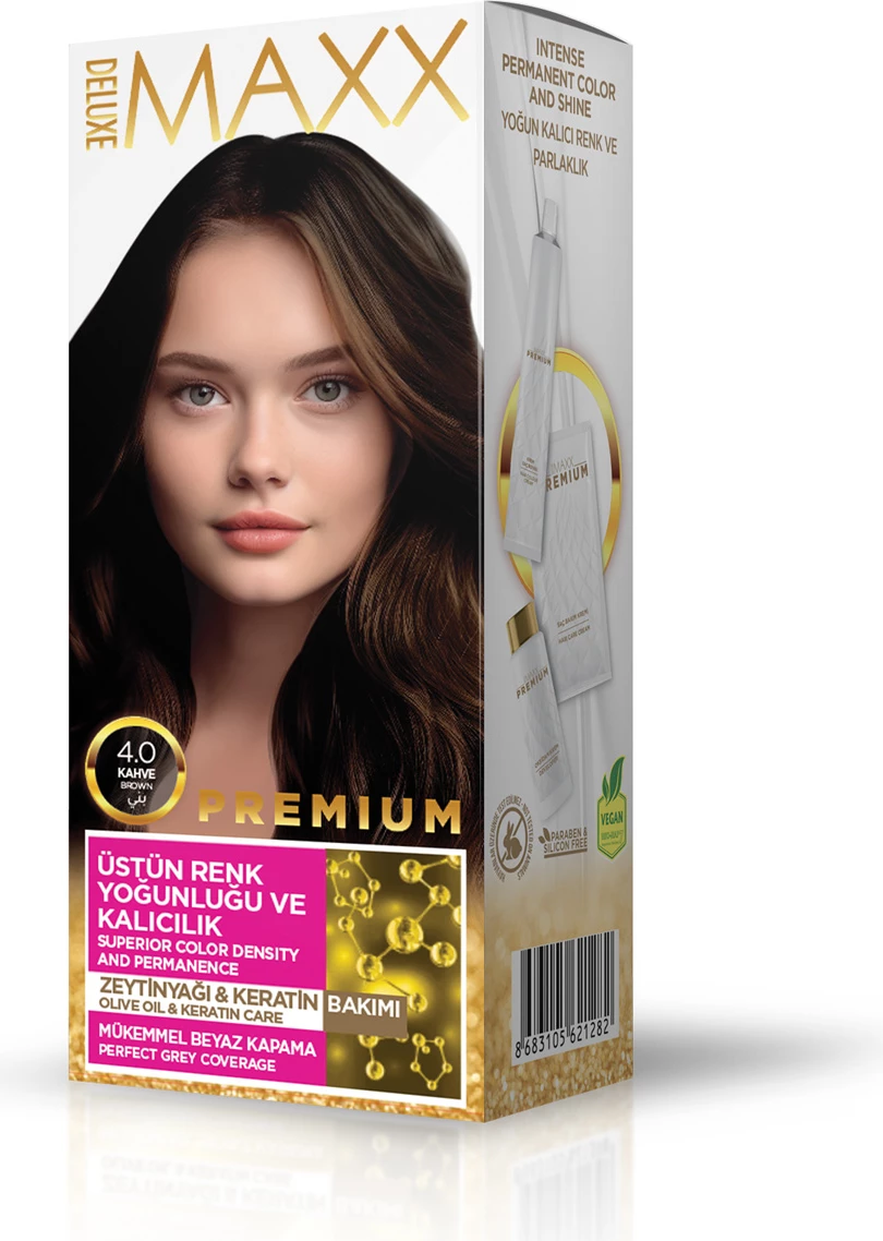 Ngjyrë për flokë PREMIUM 4.0 Brown, 50 ml