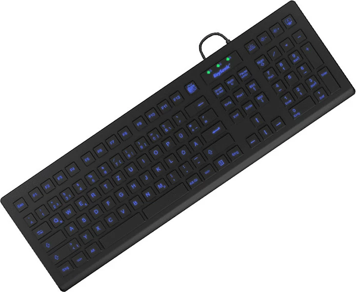 Tastierë industriale KeySonic KSK-8031INEL, full-size, USB, QWERTZ, ndriçim, e zezë
