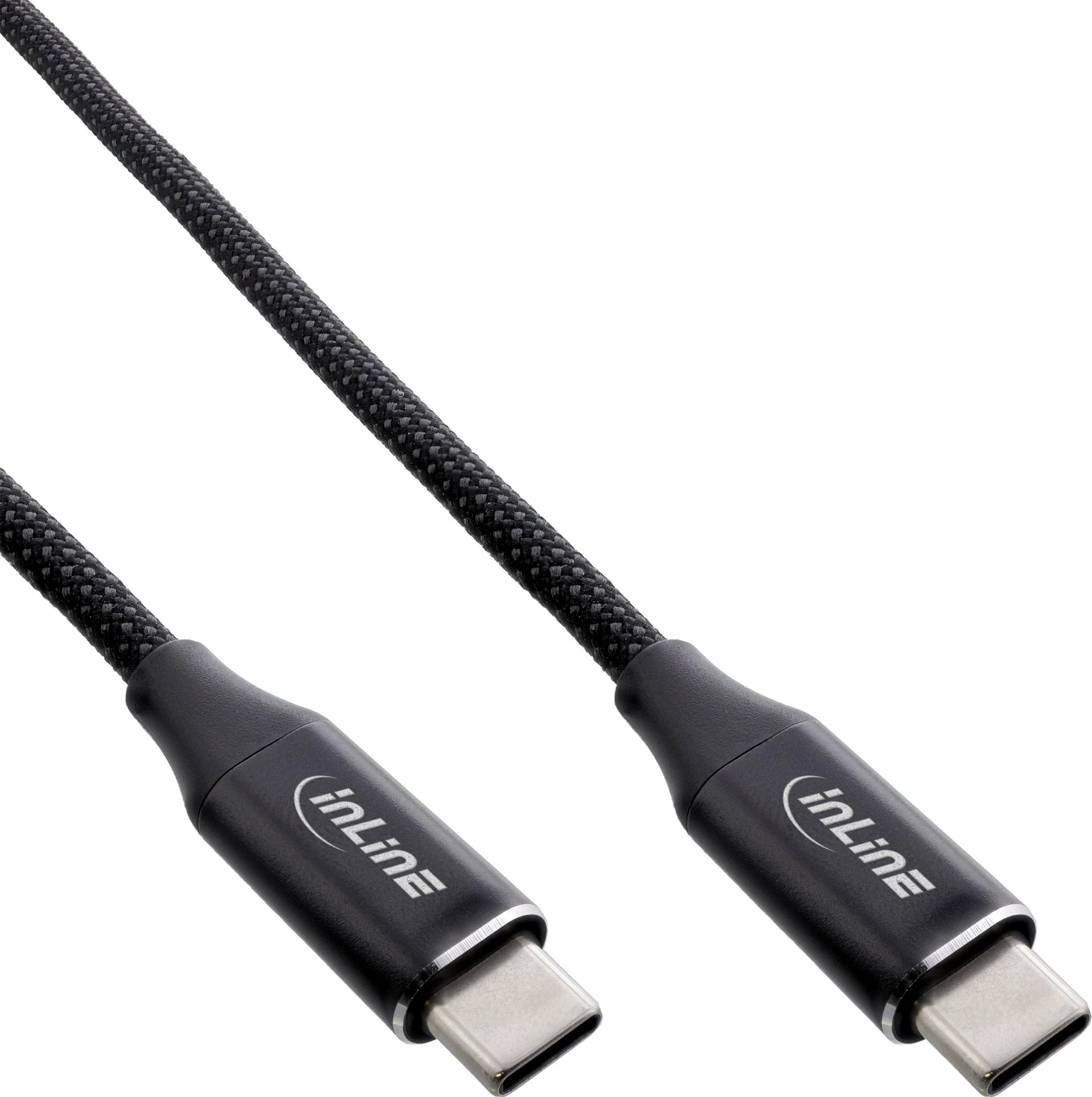 Kabllo USB-C InLine 35881, 1 m, 100 W, USB 2.0, magnetike, e zezë