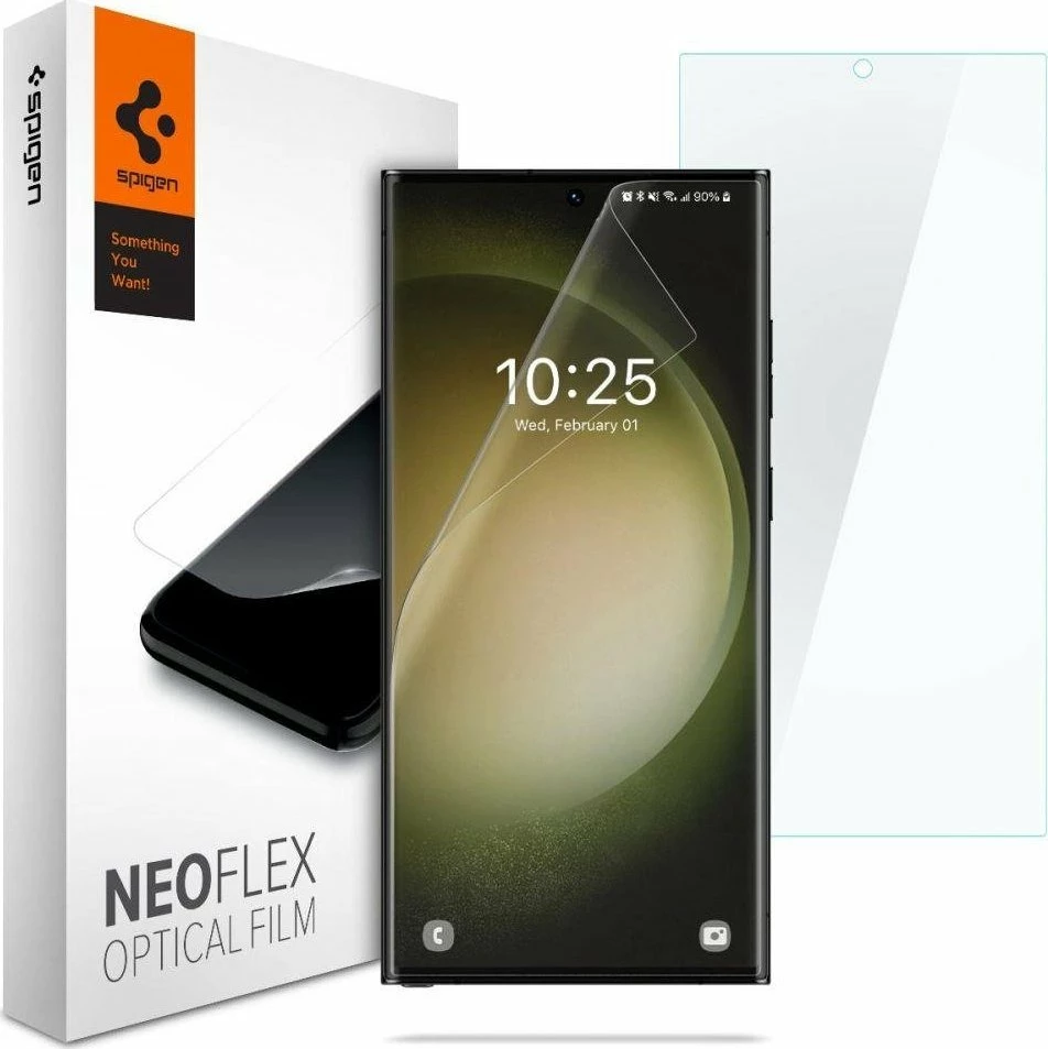 Foli mbrojtëse ekrani Spigen Neo Flex për Samsung Galaxy S23 Ultra, 2 copë
