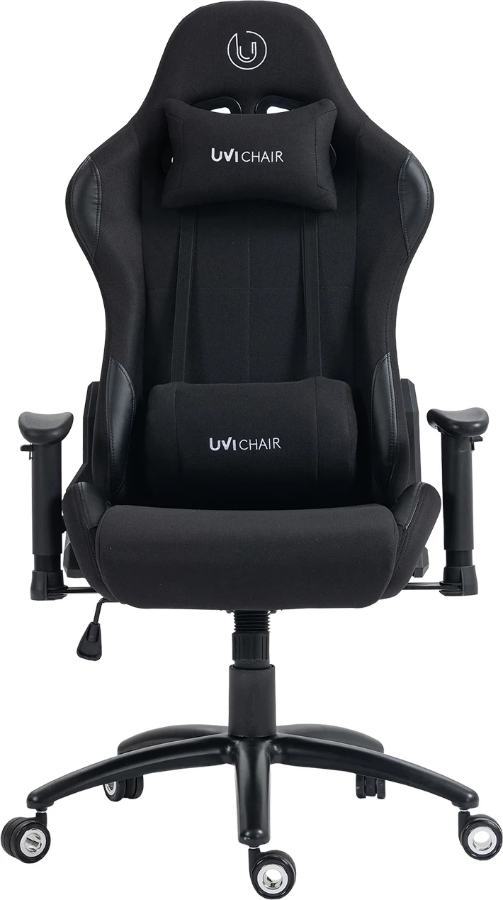 Karrige gaming/zyre UVI Back in Black UVI5000, rrjetë, shpinore 180°, deri 185 kg, e zezë