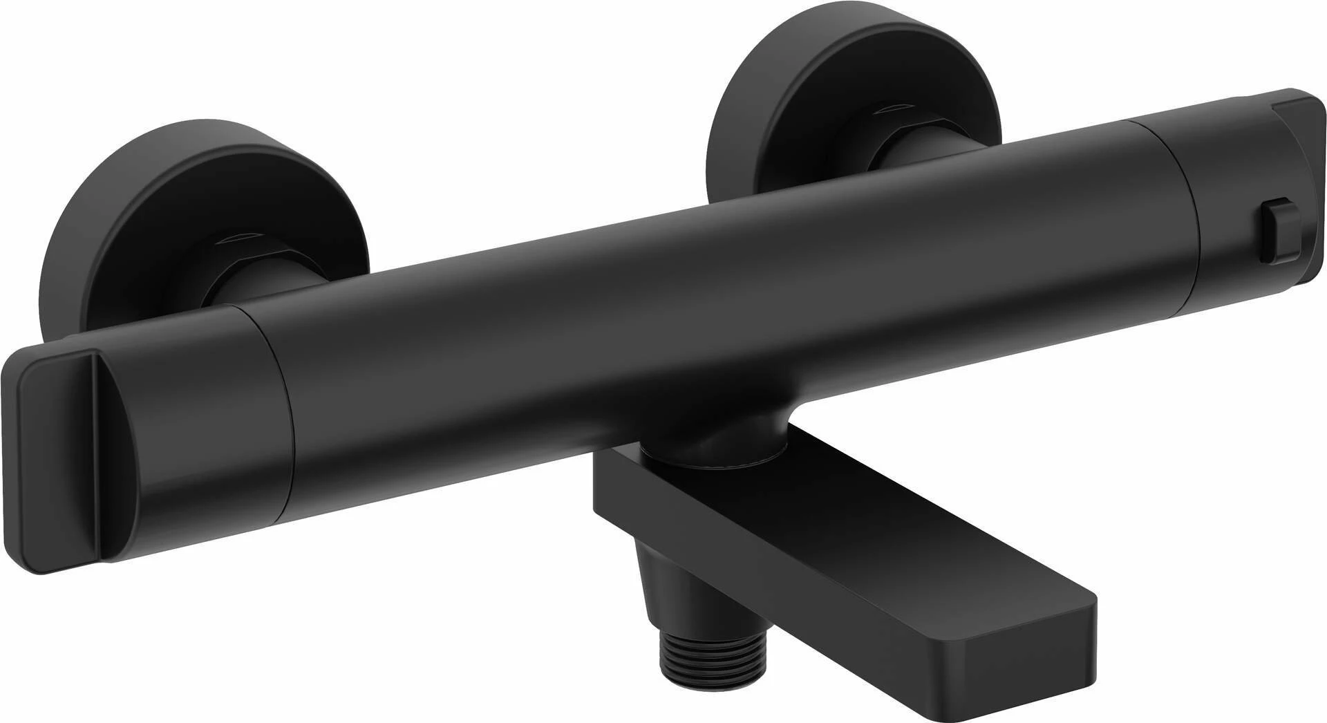 Rubinet vaska termostatik Deante, montim 2-vrima, një-dorezë, i zi mat