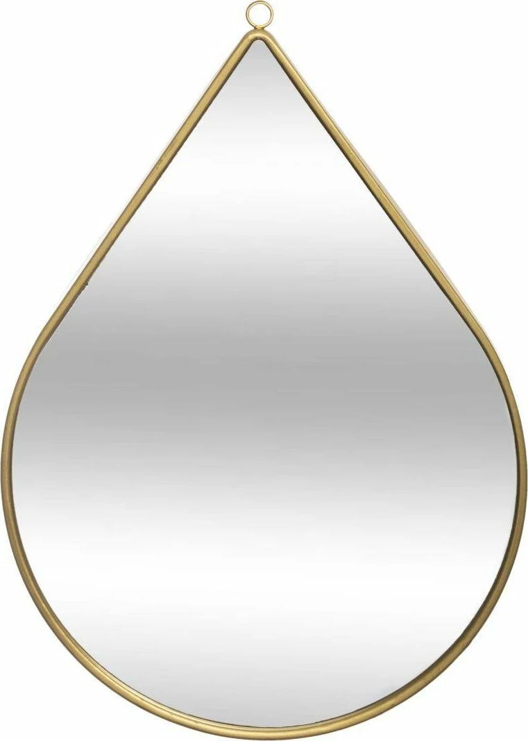 Pasqyrë muri Atmosphera Drop shape 29 x 21 cm, kornizë metalike, e artë