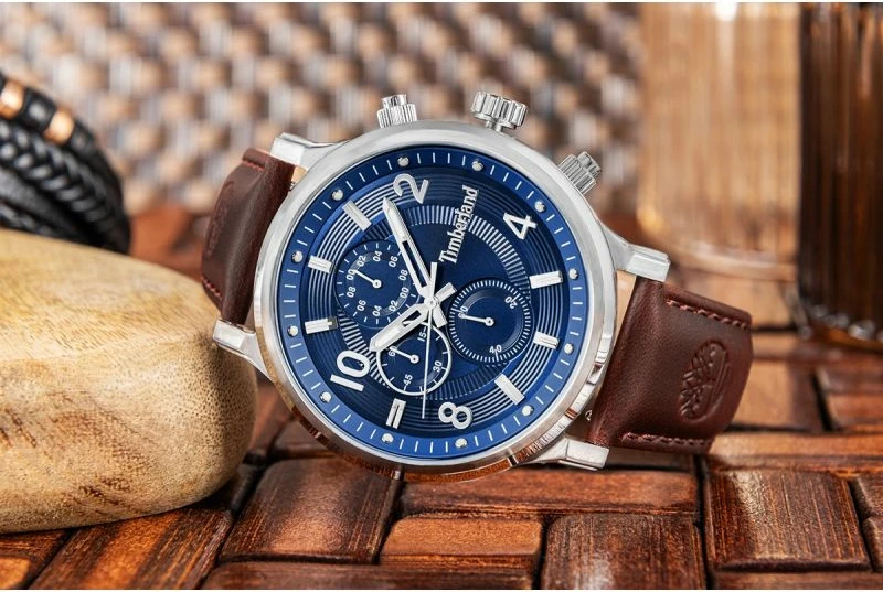 Orë dore meshkuj Timberland Driscoll TDWGF0055702, kafe/navy blue, set me çantë