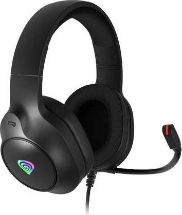 Kufje gaming Genesis Neon 213 RGB, me mikrofon, me kabllo, të zeza