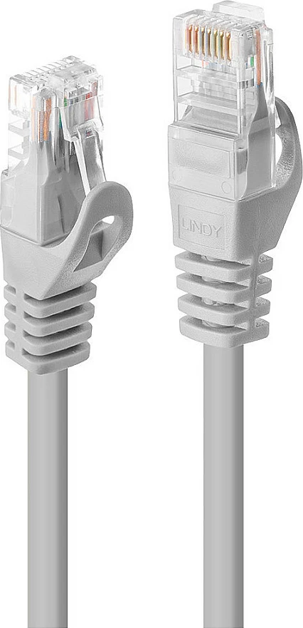 Kabllo rrjeti LINDY Cat5e U/UTP 3m, gri