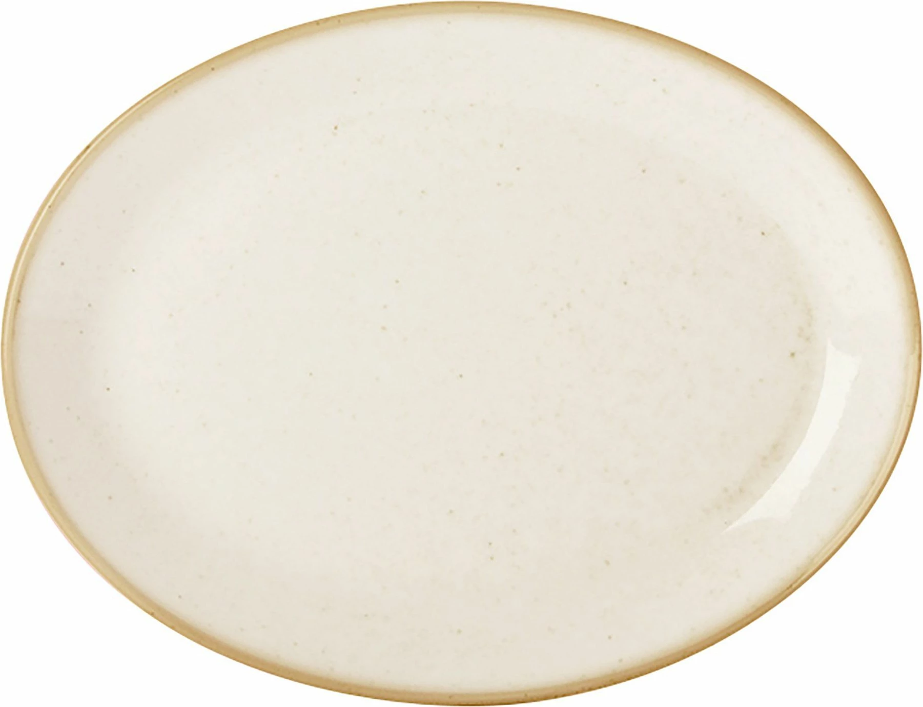 Pjatë ovale Porland Seasons Sand 310x240 mm, porcelan, krem/bezhë, set 6 copë