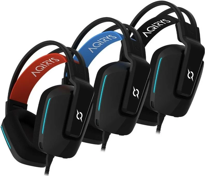 Kufje gaming Aqirys Alya 7.1 VS, me mikrofon të ndashëm, 7.1 surround, të zeza