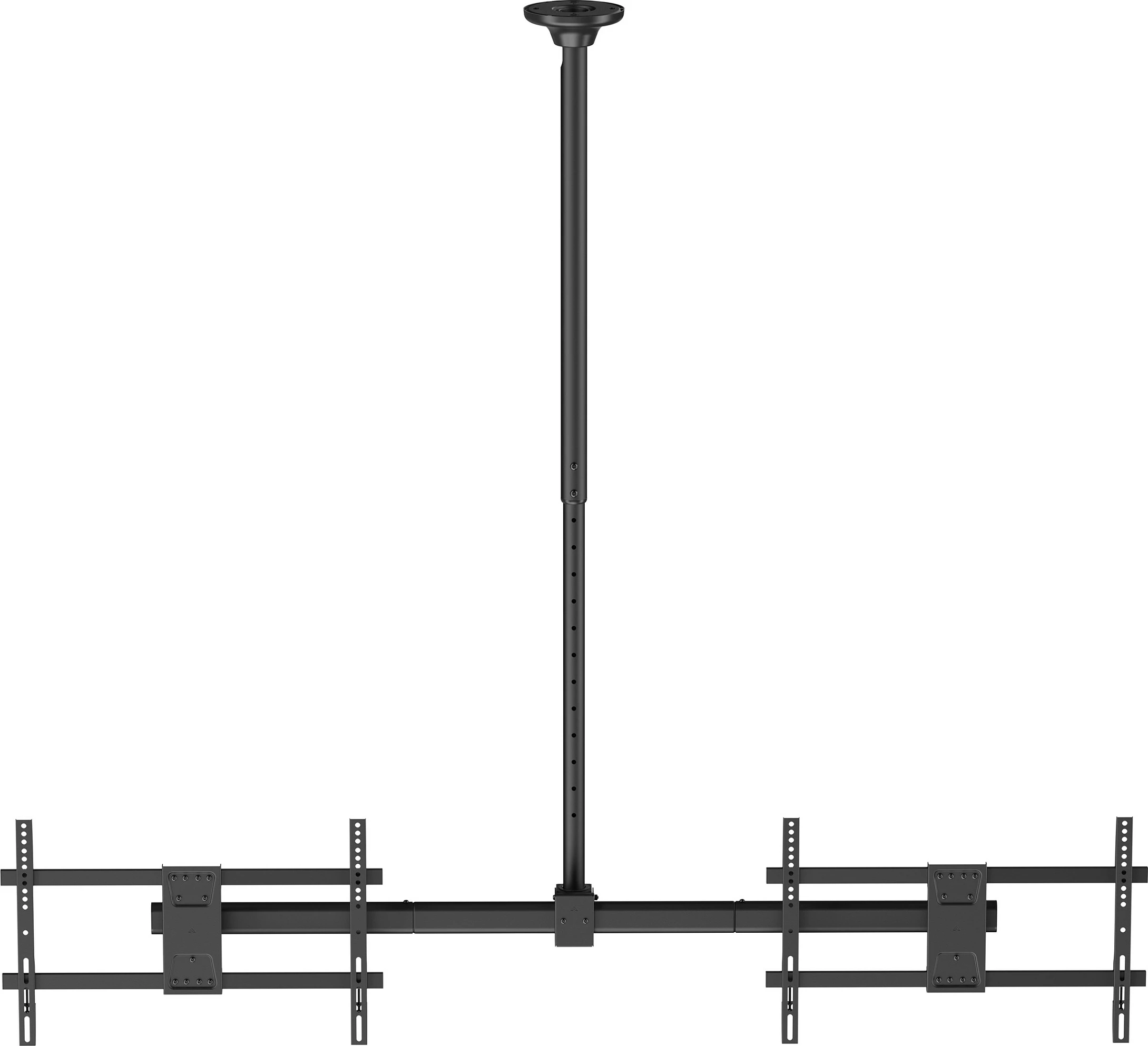 Mbajtëse tavani për 2 ekrane Equip, 32"-60", VESA deri 600x400, 40kg/ekran, e zezë